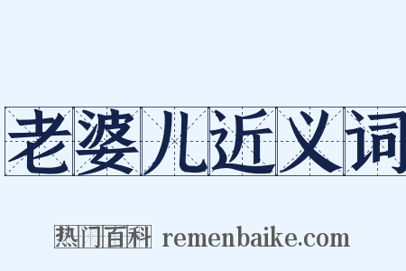 老婆儿近义词是什么意思的图片